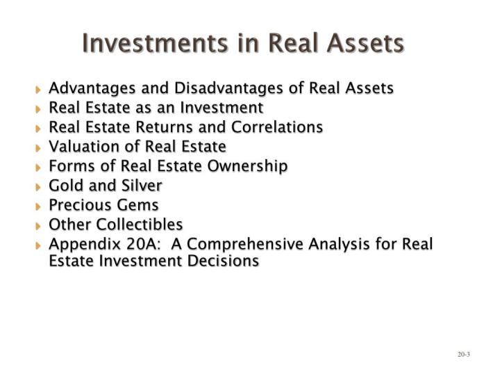 Assets real Assets real